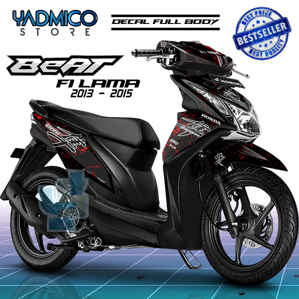 Decal Beat Fi 2013 Full Body - Stiker Motor Beat Fi 2014 Full Body - Decal Hologram Beat Fi 2015 Ful