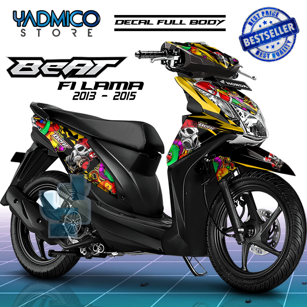 Decal Beat Fi 2013 Full Body - Stiker Motor Beat Fi 2014 Full Body - Decal Hologram Beat Fi 2015 Ful