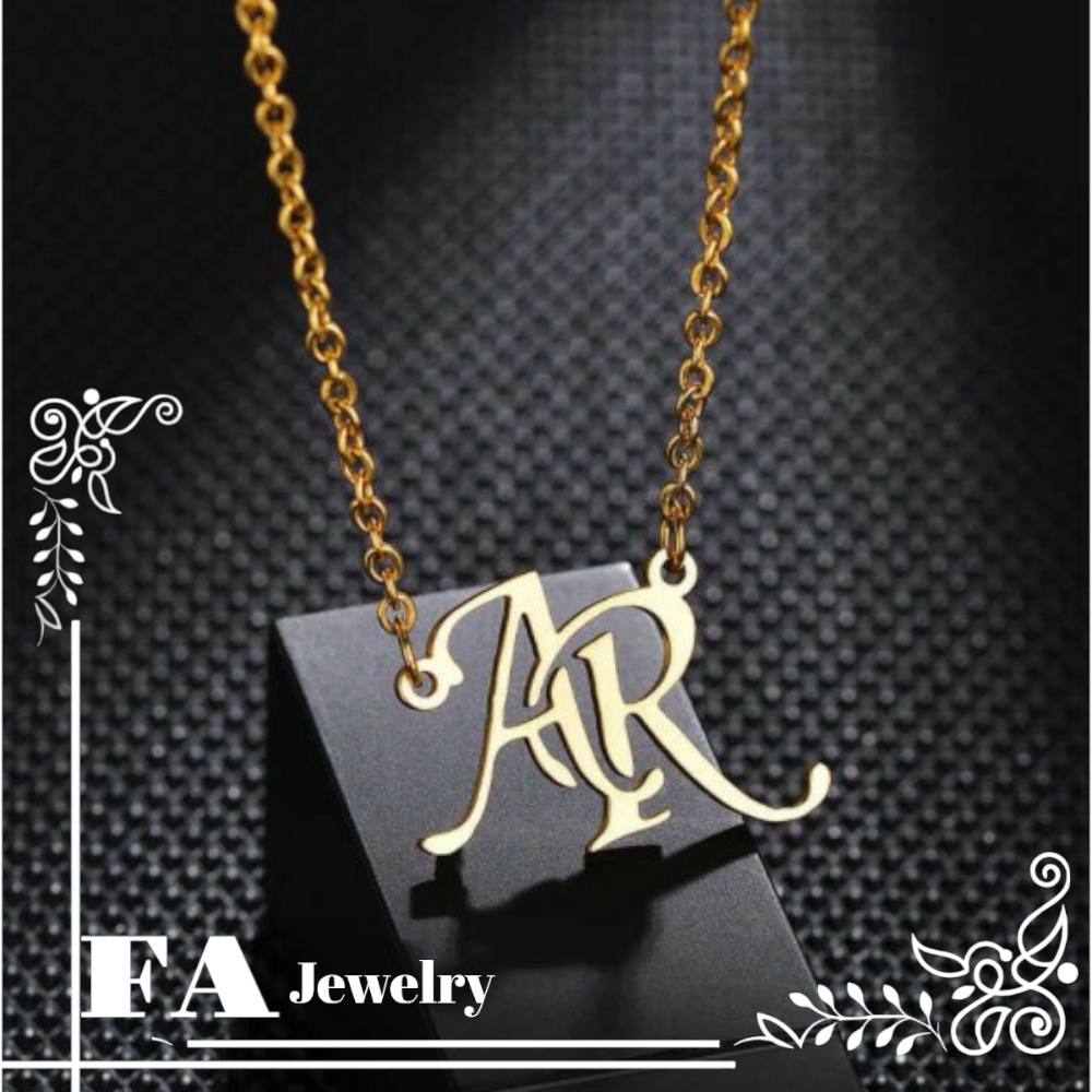 Kalung Nama Lapis Emas Kalung Titanium Anti Karat Bisa Costum Nama kalung bayi sampai dewasa fa jewe