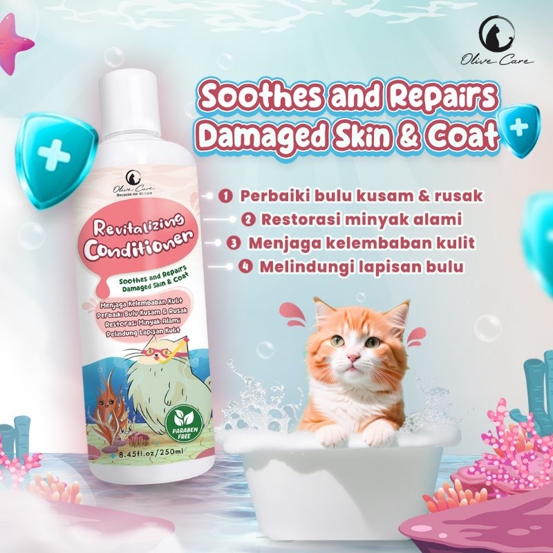 OLIVE CARE SHAMPO KUCING REVITALIZING CONDITIONER