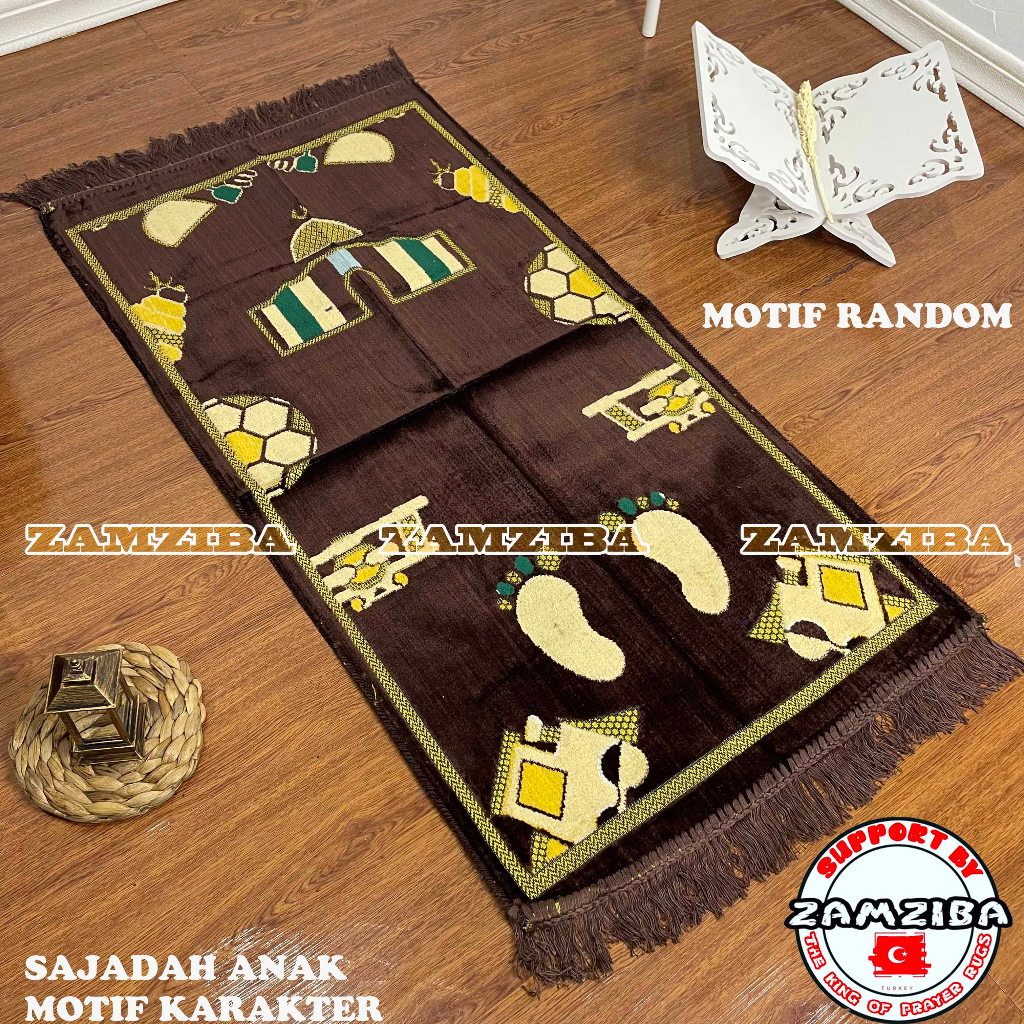 Sajadah Anak Terbaru Motif Karakter Cocok Buat Sauvenir , Kado Perlengkapan Sholat &gt; Zamziba Sejadah