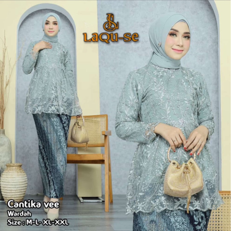 Set Kebaya Payet Kebaya Cantika Stelan Kebaya Modern Kebaya Payet Tangan Stelan Kebaya Pesta New Collection By Laquse Kebayaa