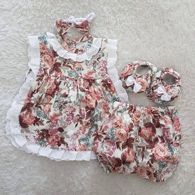 Baju Bayi Bonet Bayi Set