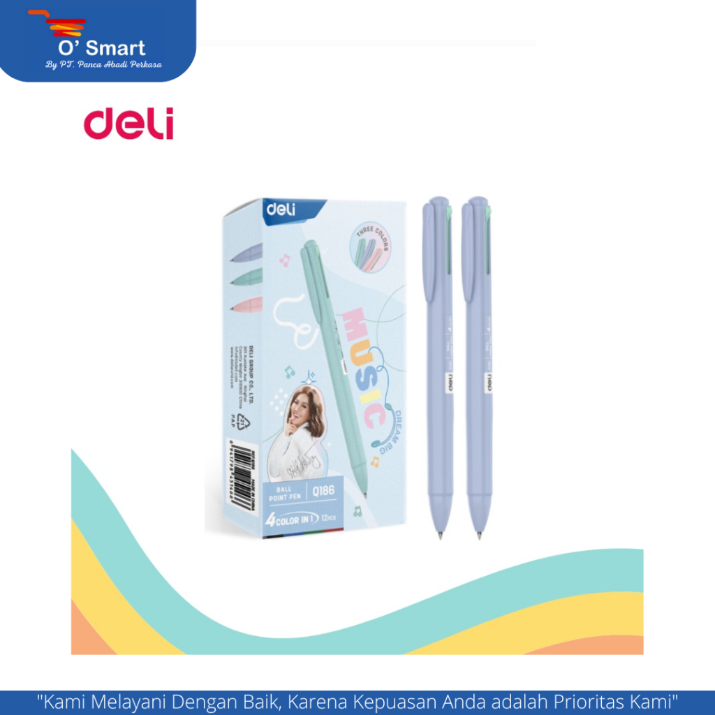 

PENA DELI BALPOINT 4WARNA CQ186 (PCS)