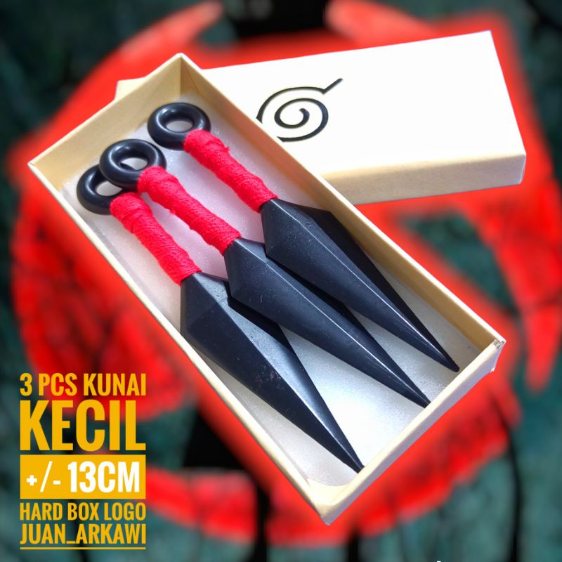 Mainan 3 Kunai Konoha Plastik Cosplay