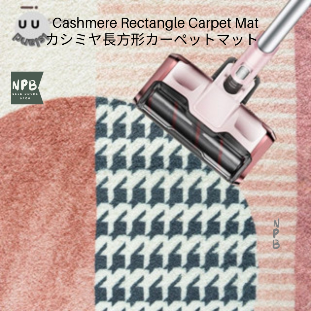 Cashmere Rectangle Carpet Mat 40 x 120 Cm - Karpet Kamar Tidur Nonslip