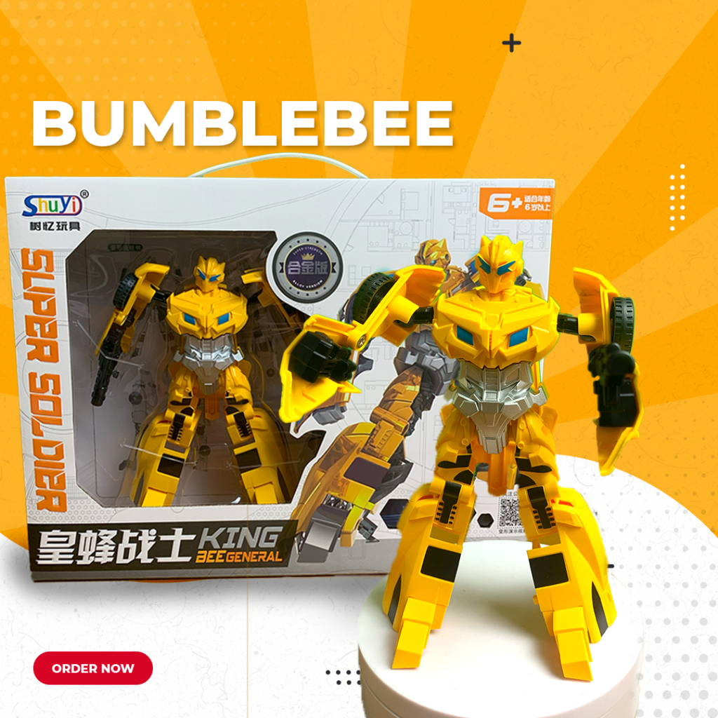 Robot TRANSFORMERS - Optimus Prime &amp; Bumblebee Z0102 Mainan Anak Robot Action Figure Transformers The Reformers dapat berubah jadi Mobil