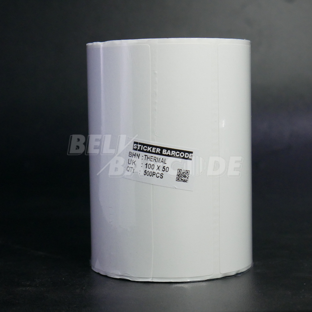 Stiker Label Barcode 100x50mm Thermal 1 Line isi 500 Pcs