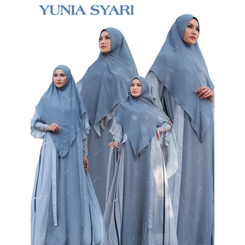 Yunia Syari / Marwa Series / Baju Set Syari / Baju Muslimah