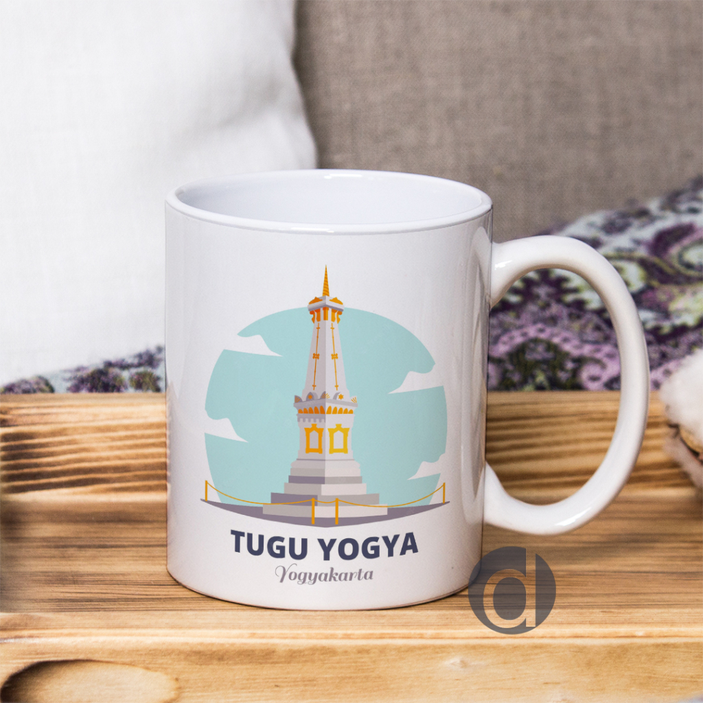 Mug Souvenir gambar Tugu Jogja Wisata