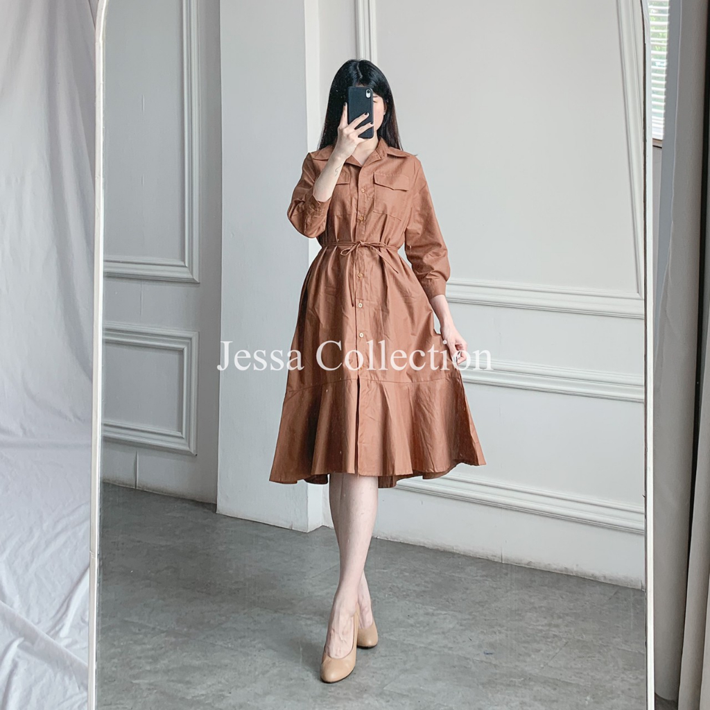 Premium Helania Ribbon Dress TH 350 COTTON