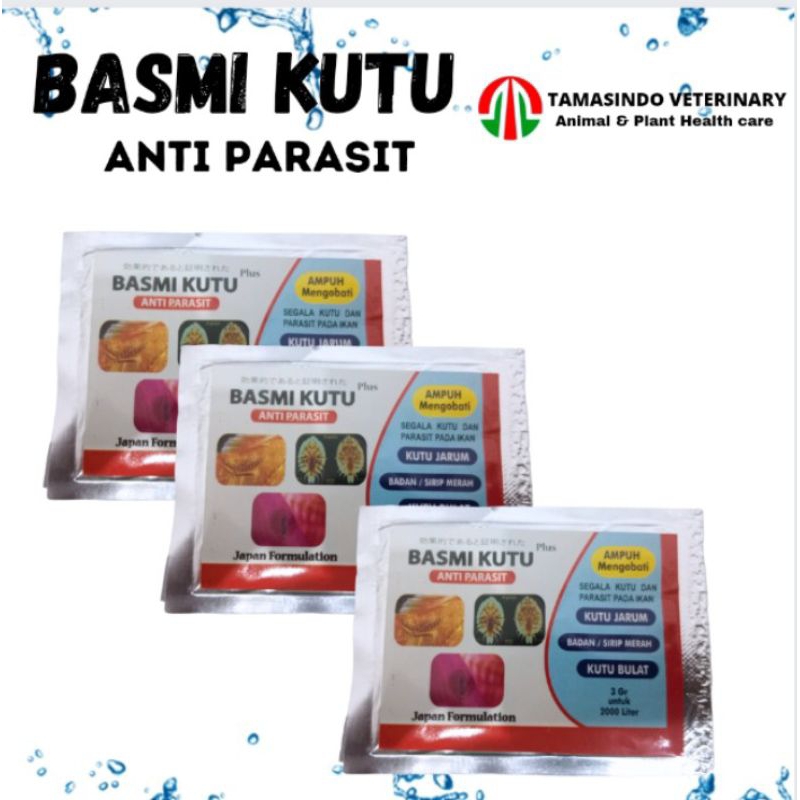 Obat Ikan Anti Parasit Anti Kutu BASMI KUTU 3GR