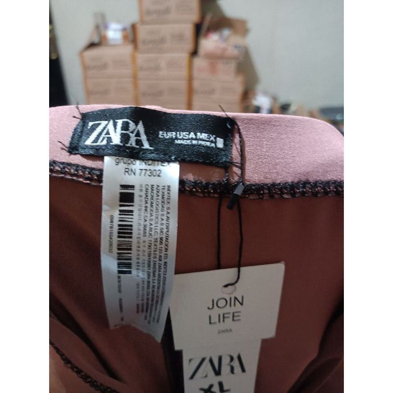 Legging Zara Full Tag / Premium Tebal Warna Black All Size