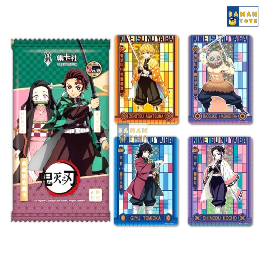 100pcs Kartu Anime Demon Slayer 1 Box Grosir Card Kimetsu No Yaiba 20 pack