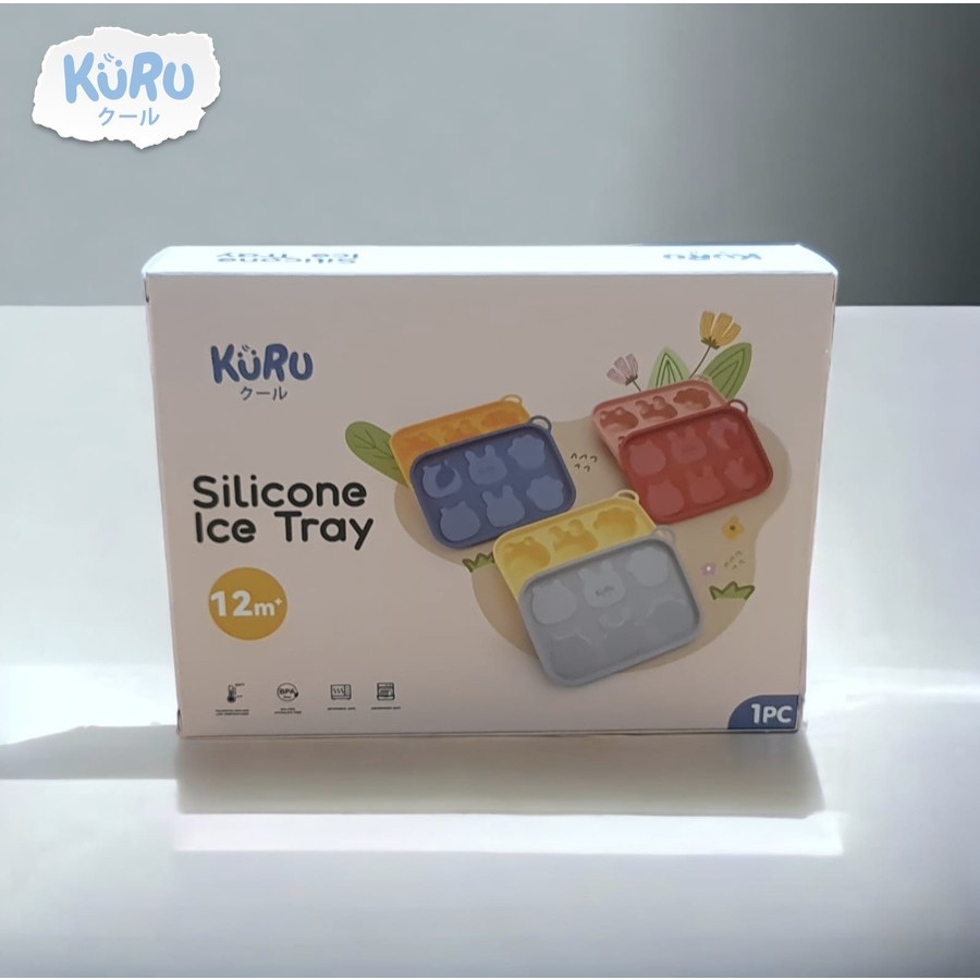 KURU SP10 Baby Silicone Ice Tray | Cetakan Makanan MPASI Kaldu Es Batu