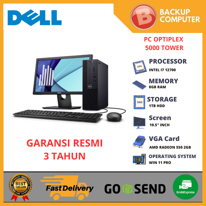 DELL OPTIPLEX DESKTOP PC 5000MT I7 12700 8GB 1TB