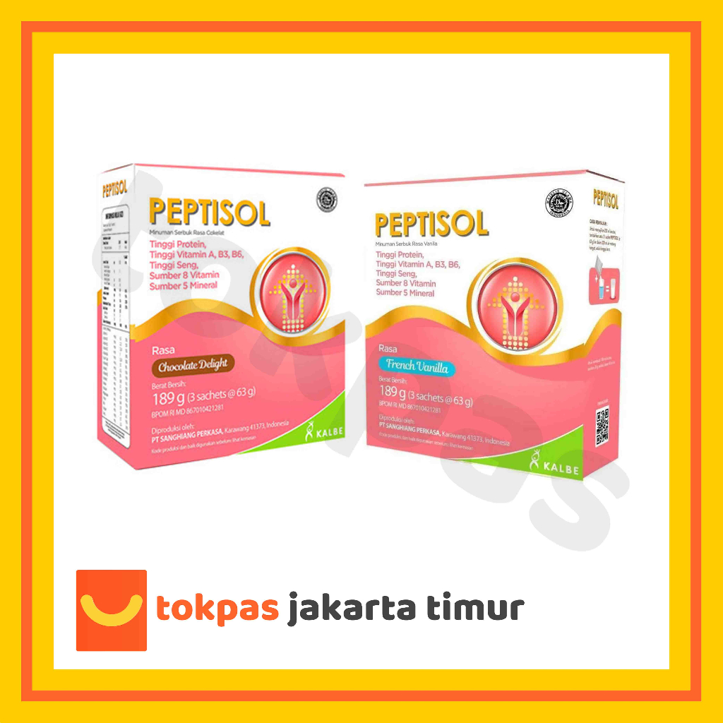 

Peptisol Vanila/Coklat 189 gram - Nutrisi Tinggi Protein Rendah Residu