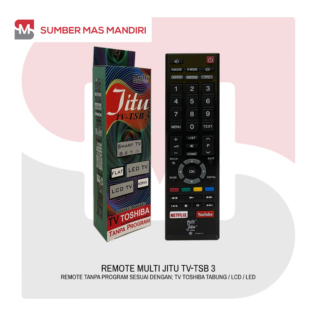 REMOT SMART TV TOSHIBA JITU ANDROID / REMOTE TOSHIBA ANDROID TSB 3