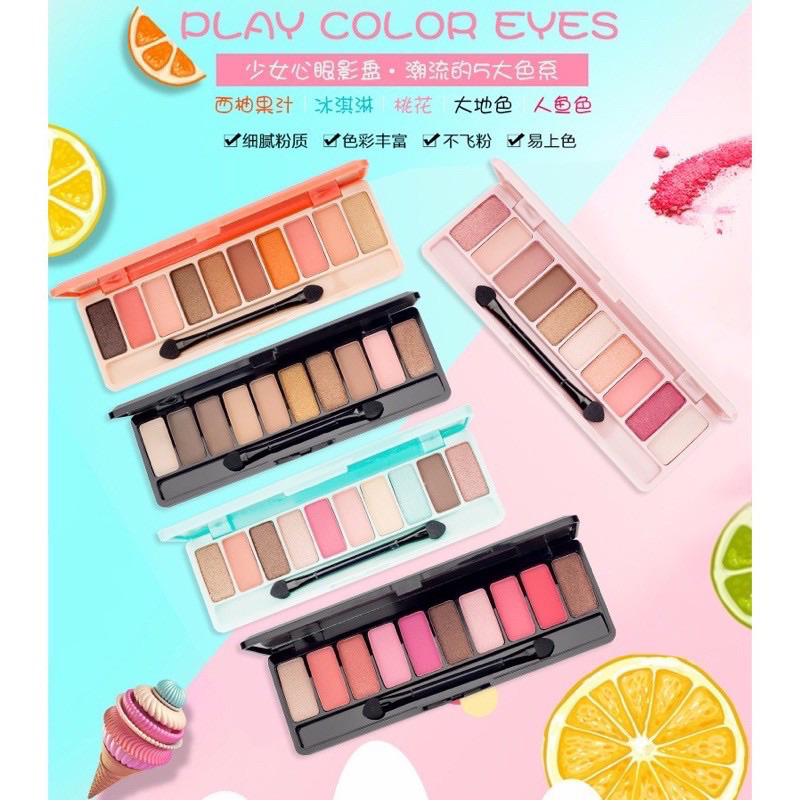 Gratis ongkir medan termurah LAMEILA Eyeshadow Play Color Eyes 10 Warna Color Eye Shadow