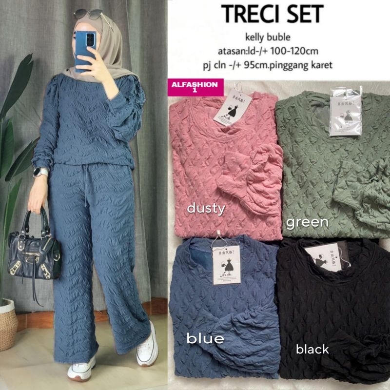 TRECI SET OVERAL BY ALFASHION