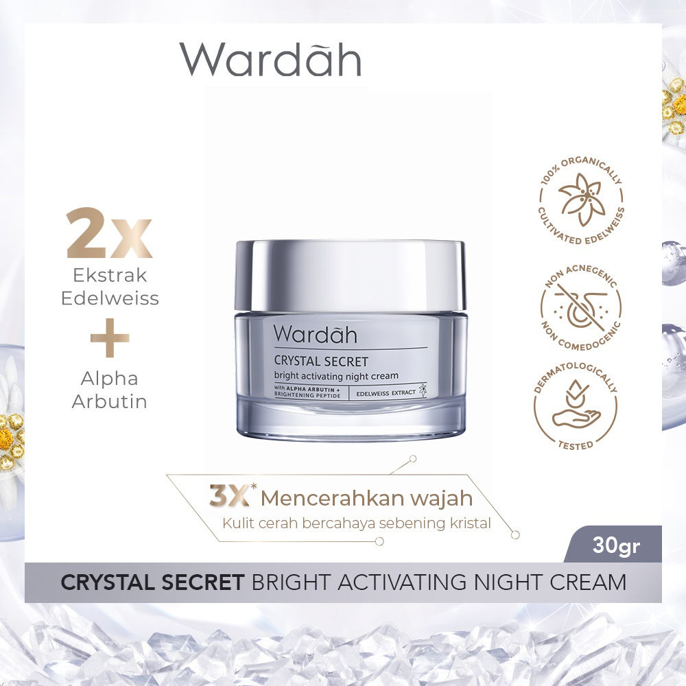 Wardah Crystal Secret Bright Activating Night Cream