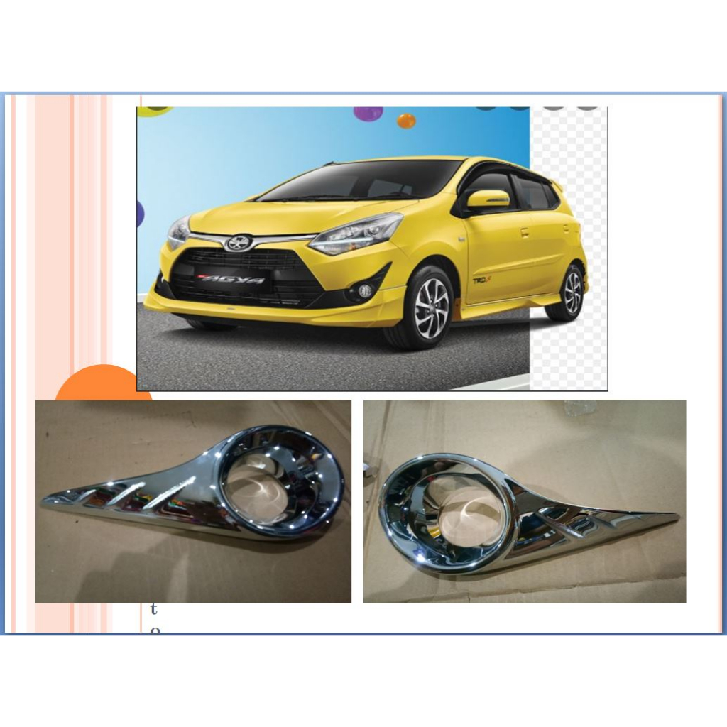 RING COVER FOGLAMP AGYA 17 - COVER RING FOGLAMP AGYA 17 CHROME - COVER FOGLAMP AGYA 17 CHROME