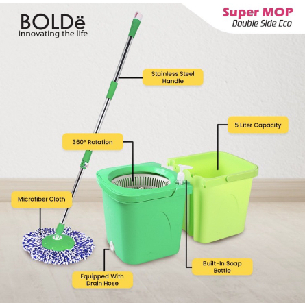 ❤ IJN ❤ BOLDe Super Mop Double Side Eco (Alat Pel Otomatis)