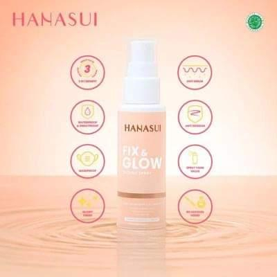 Hanasui Fix and Glow setting spray / setting spray hanasui / hanasui setting spray