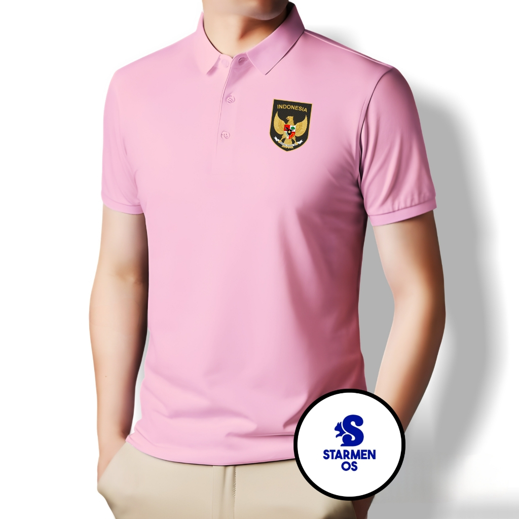 Kaos Wangki Polo T-Shirt Pria Kerah Polos Logo GARUDA INDONESIA 2023 ( 20 WARNA ) Part 2