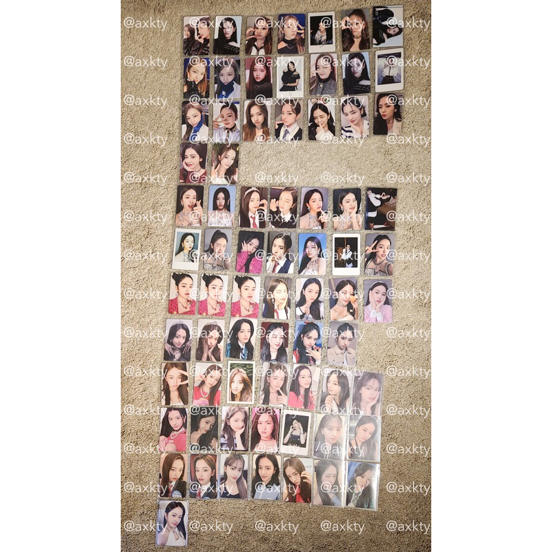 wts ive yujin official photocards (eleven, love dive, after like, seasons greeting, dewytree)