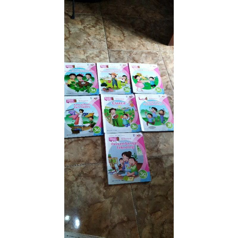 Buku bekas Sepaket Tematik Terpadu SD kelas 3 Penerbit Erlangga