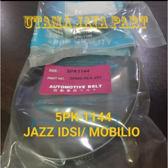 fan belt/ van belt tali kipas 5pk1144 jazz idsi mobilio 5pk-1144