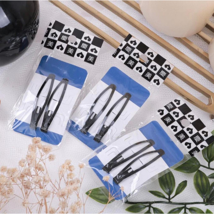 A617 JEPITAN RAMBUT ISI 2 MINI tanggung t card biru jepit hair clip hairclip hair pin hairpin korea fashion aksesoris kecil imut cantik palsu extention tiktok poni pony