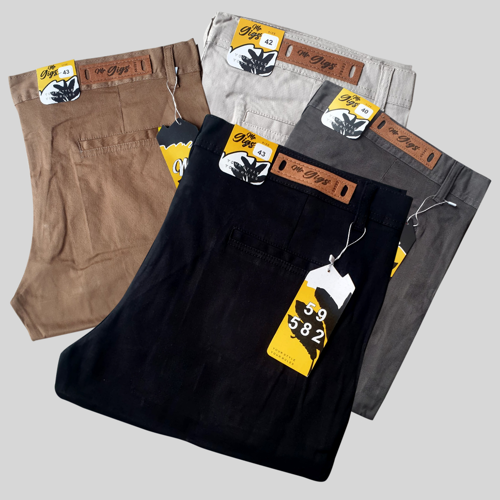 BIG SIZE JUMBO Celana chinos mr gigs panjang pria 39 sampai 50 berkualitas premium terbaru nyaman hallus