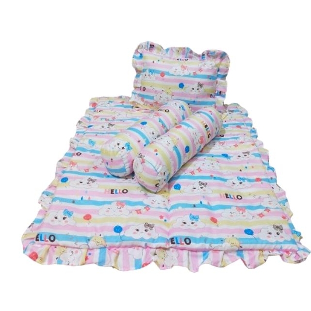 Bedcover Bayi/Baby Bed Set/Selimut Bayi Lengkap Murah Free Tas Mika