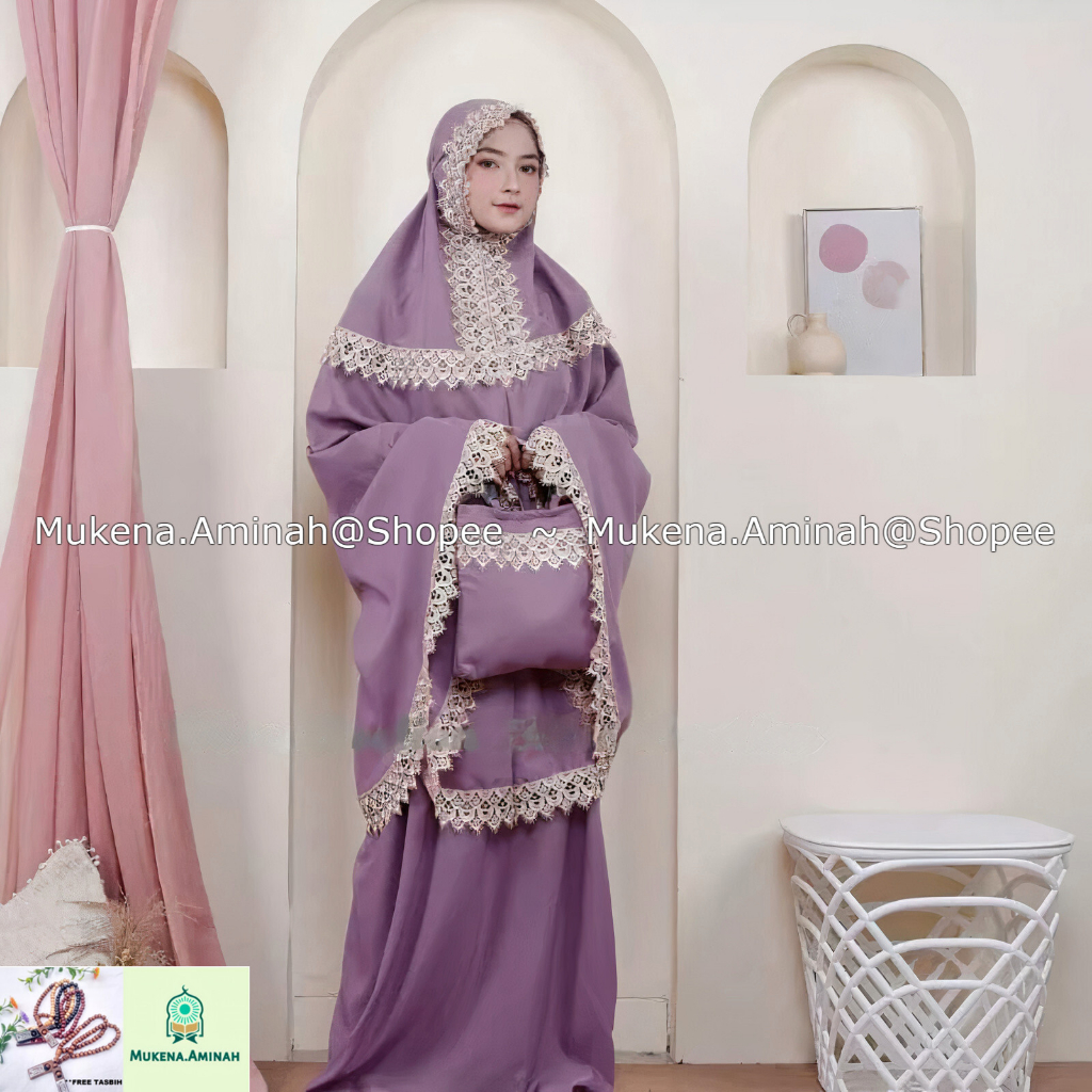 MUKENA DEWASA NAMIRA FITRIA 2in1 KATUN IMPORT PREMIUM