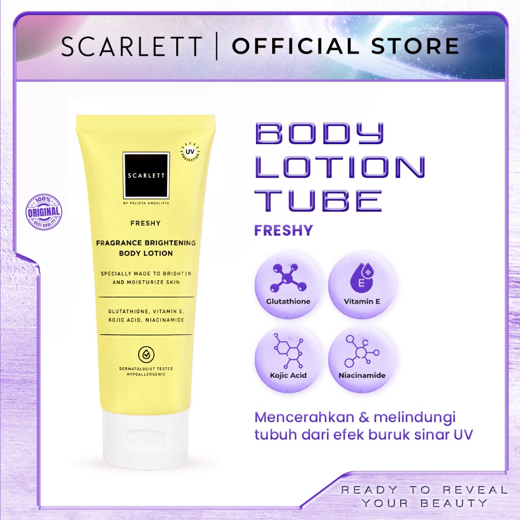 Scarlett Whitening Body Lotion Tube 180 ML