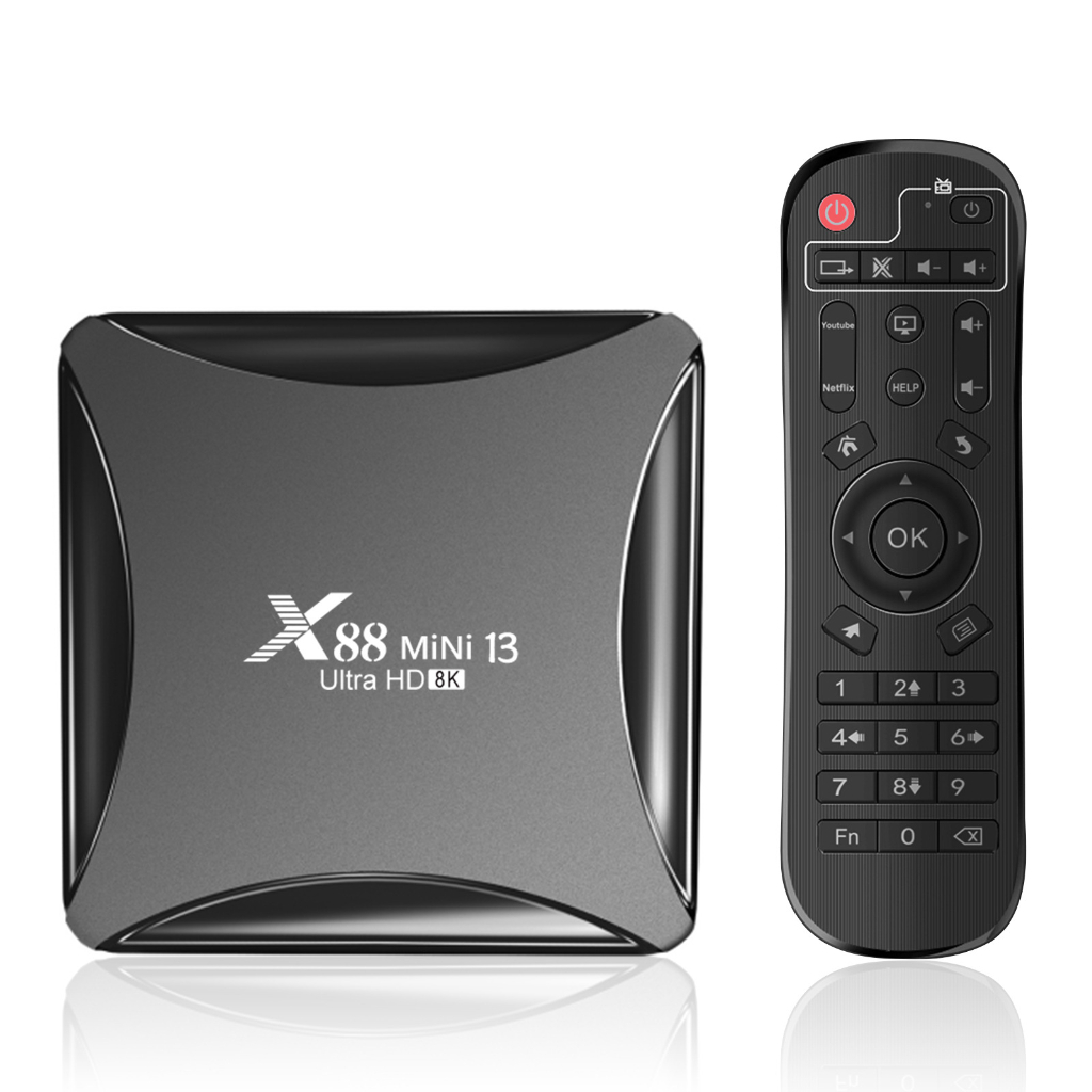 TV BOX ANDROID 13 X88 MINI 13 RAM 2GB+16GB WIFI DUAL BAND