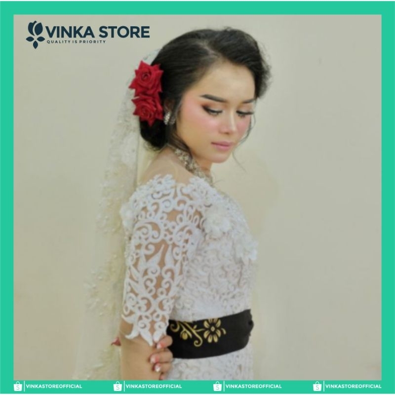 SIRKAM - TUSUK CUCUK RAMBUT - TUSUK KONDE HARNAL BUNGA MAWAR ROSE - JEPIT JEPITAN - BUNGA PENGANTIN