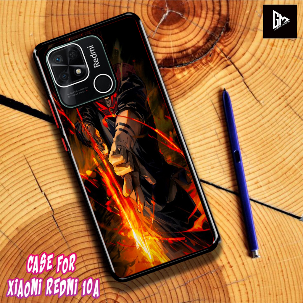 Case Kilau Glossy XIAOMI REDMI 10A - 9C Terbaru Fashion Casing ANIME JUJUTSU - Pelindung Hp Hardcase
