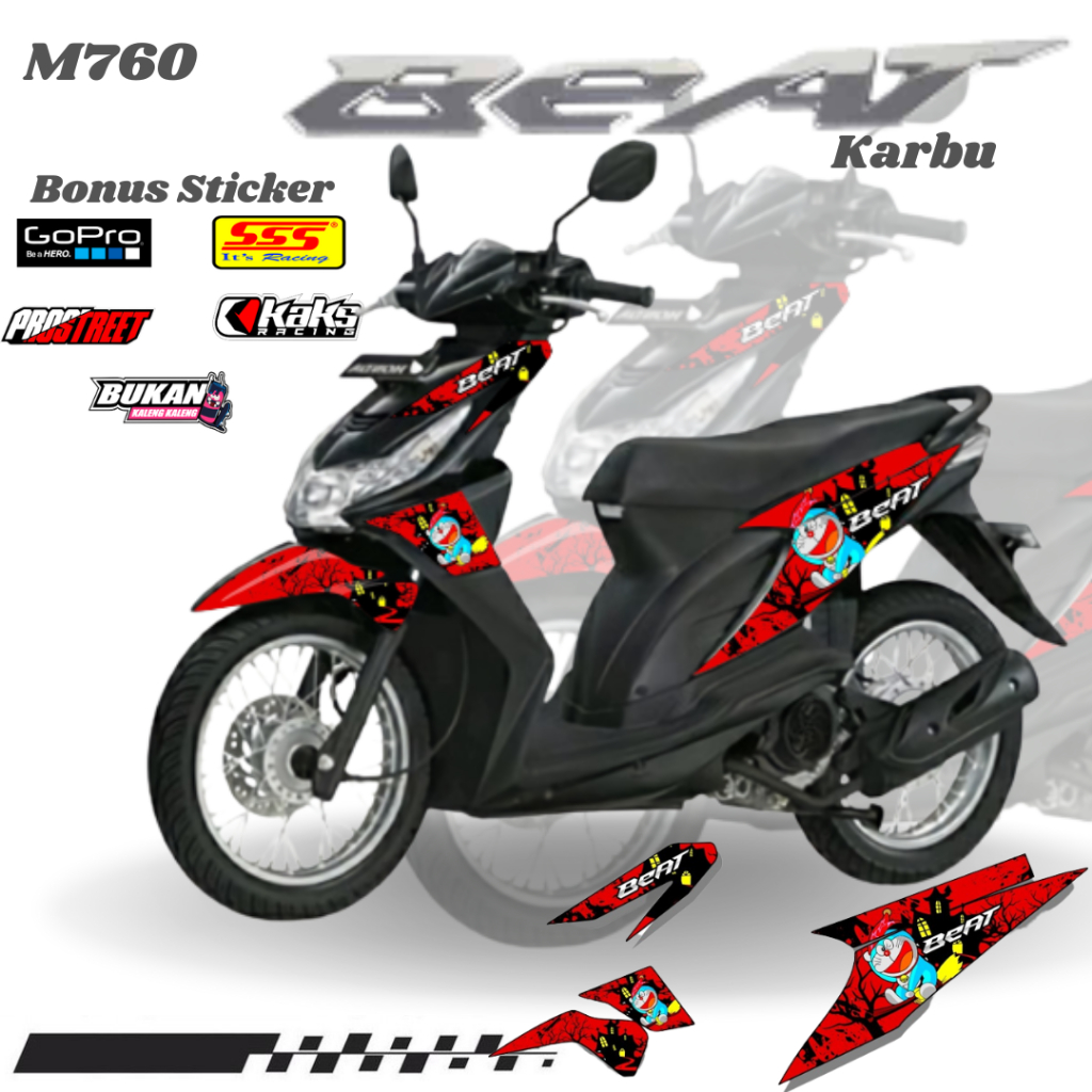 Lis Stiker Striping Honda Beat Karbu Old Lama Lawas M760 List Sticker Aksesoris Variasi Modifikasi S