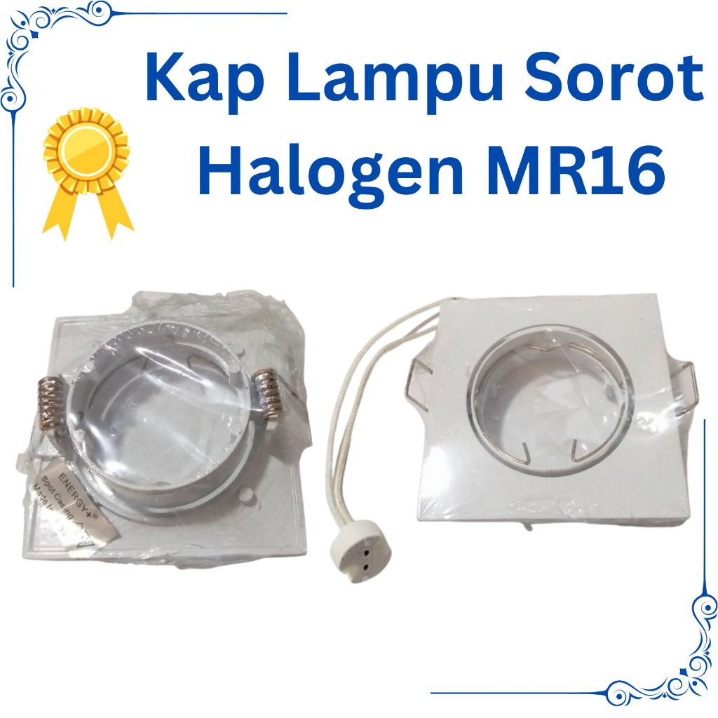 Kap Lampu Sorot  MR16 Putih/Kap Lampu Sorot Halogen