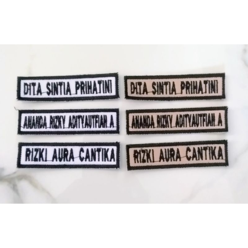 BADGE NAMA SEKOLAH / PRAMUKA