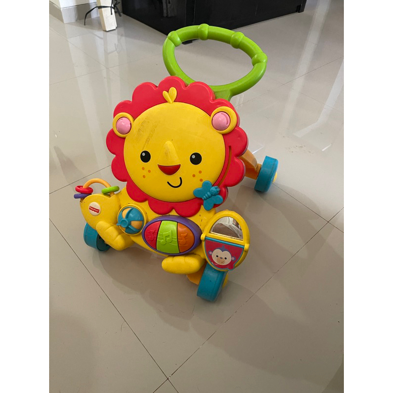 fisher price lion push baby walker