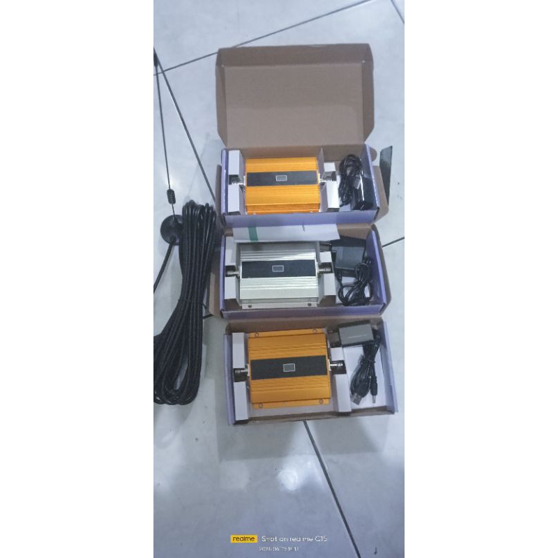 3unit, repeater, GSM900mhzdanDCS1800mhz,dengan,antena,dan,kabel, outdoor