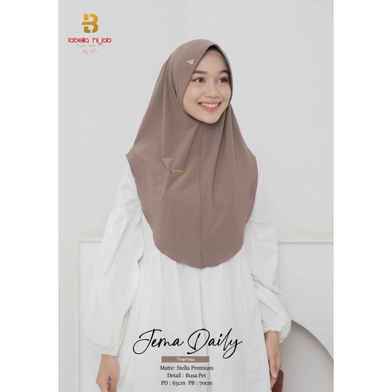 HIJAB JEMA DAILY - HIJAB INSTAN LABELLA - JILBAB INSTAN - JILBAB DEWASA - JILBAB KEKINIAN