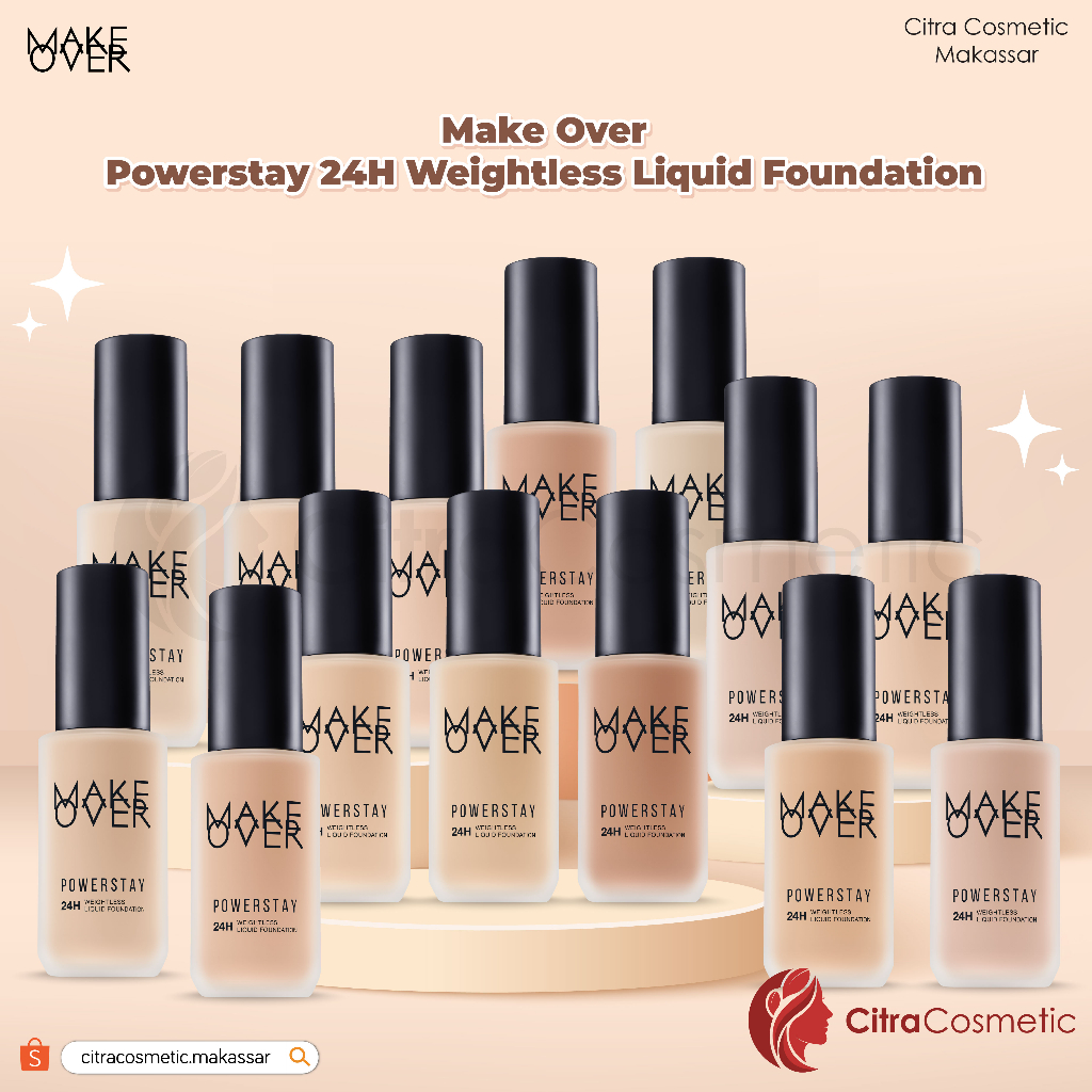 Make Over Powerstay 24H Weightless Liquid Foundation Series