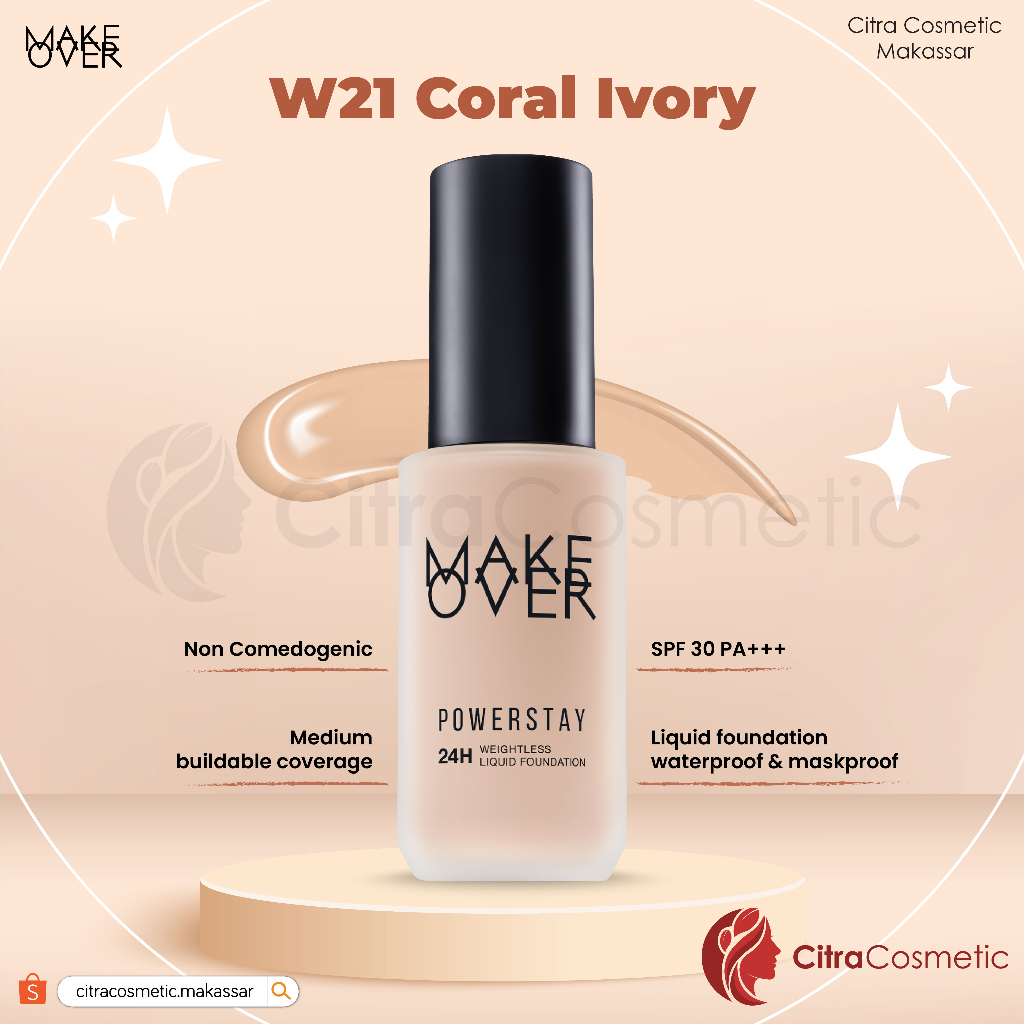 Make Over Powerstay 24H Weightless Liquid Foundation Series