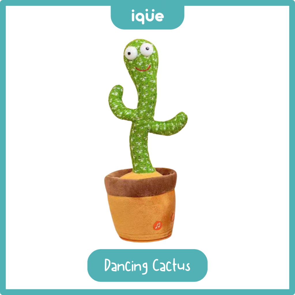 IQUE Boneka Kaktus Goyang dan Bicara Dancing Cactus Dancing Kaktus Bisa Bicara boneka kaktus Bisa Bi