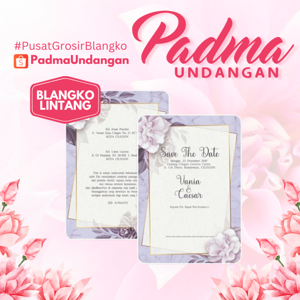 Blangko Undangan Lintang 87 | PadmaUndangan